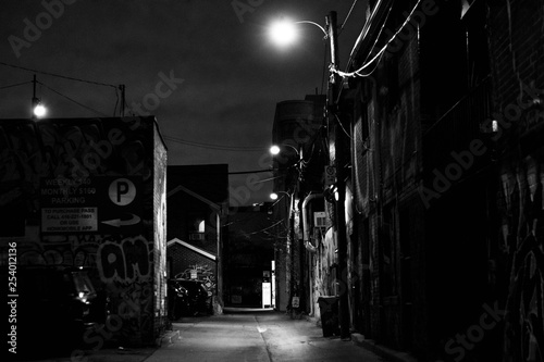 Photography Late Night Alley