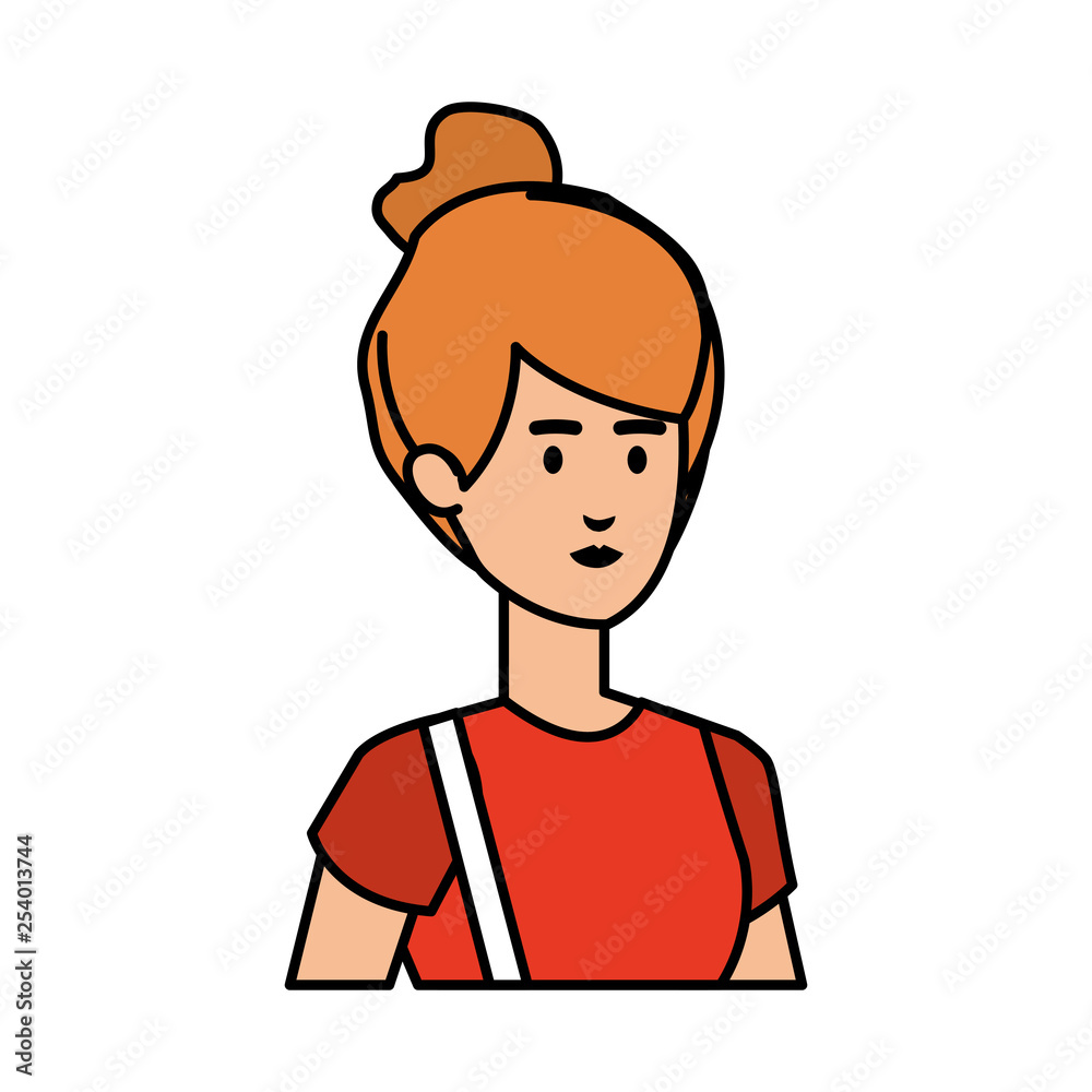 beautiful and young woman character beautiful and young woman character