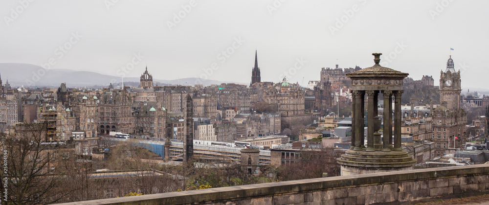 Edinburgh skyline from Calton Hill, Scotland