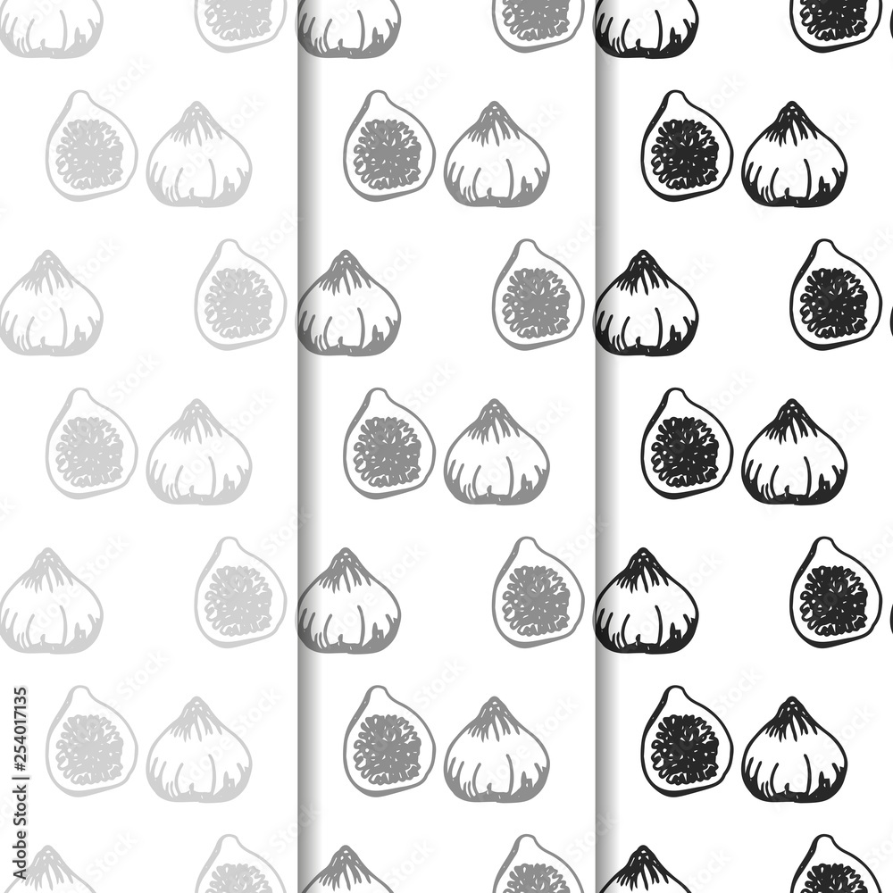 figs tropical fruit seamless pattern figs tropical fruit seamless pattern