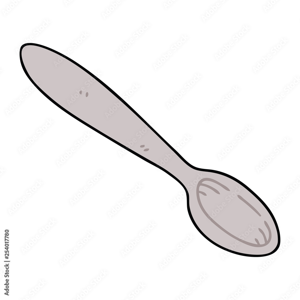 quirky hand drawn cartoon spoon quirky hand drawn cartoon spoon