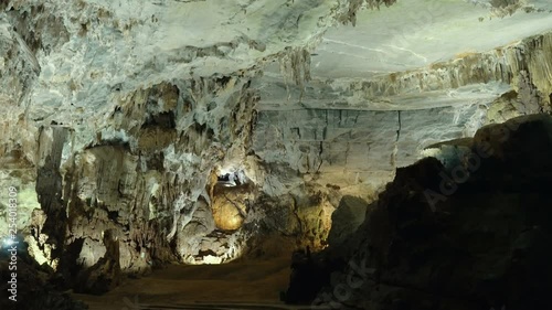 Ancient rock formations - stalactites and stalagmites at Phong Nha Cave in Phong Nha-Ke Bang National Park, a UNESCO World Heritage Site in Central Vietnam.