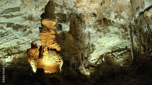 Ancient rock formations - stalactites and stalagmites at Phong Nha Cave in Phong Nha-Ke Bang National Park, a UNESCO World Heritage Site in Central Vietnam.