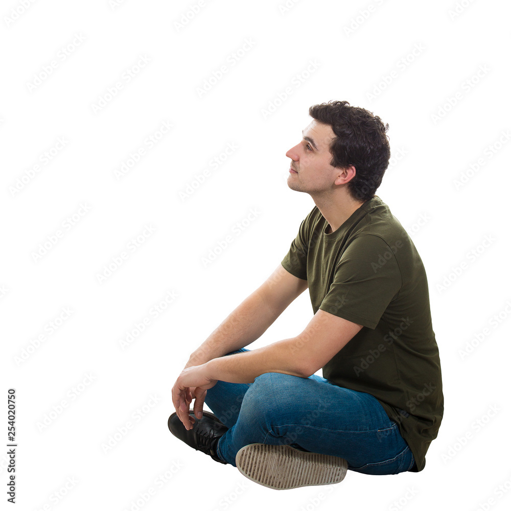 Side pose of young man Stock Photo by ©stockyimages 74188127