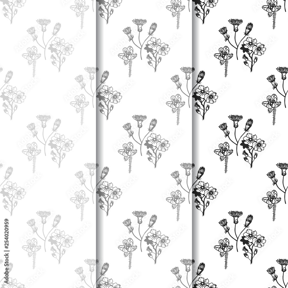 seamless floral pattern with wild flower seamless floral pattern with wild flower