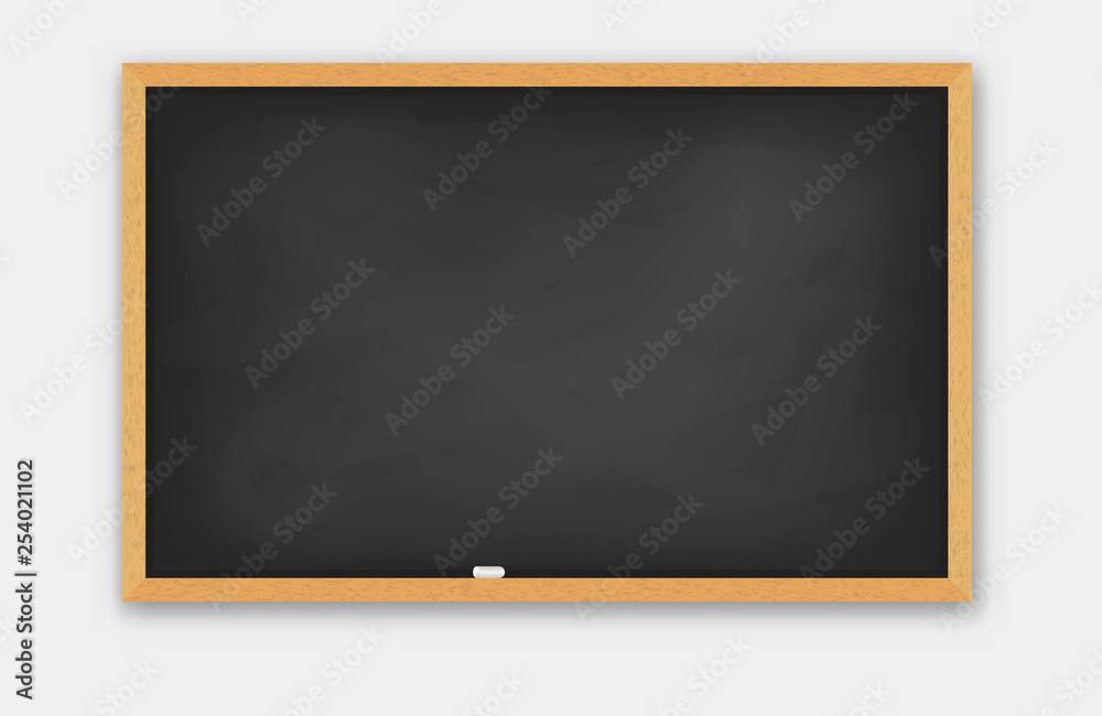 School blackboard wooden frame. School blackboard wooden frame.