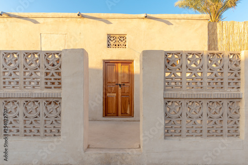 Entrance of a enovated old house, Ras Al Khaimah