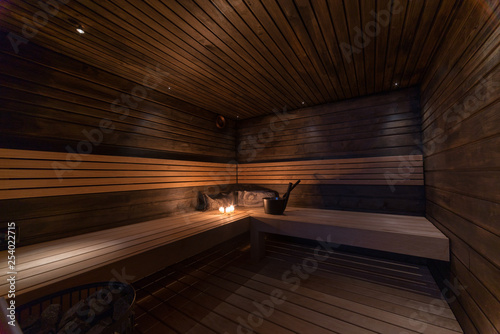Interior of a modern Sauna