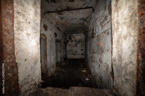 abandoned corridors of post soviet rocket launch base in latvia