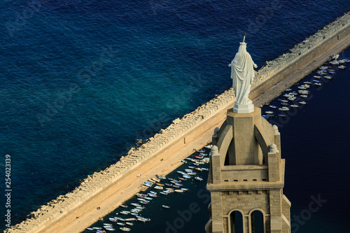 Panoramic View to the Oran Coastline, Algeria photo