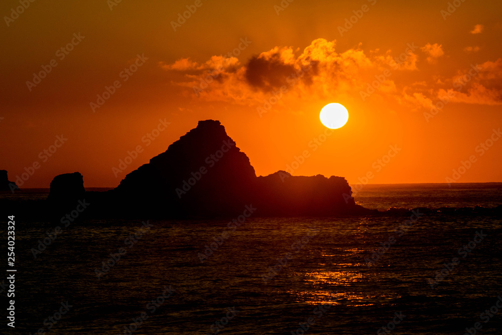 Fototapeta premium Amanecer en mazunte, oaxaca, mexico