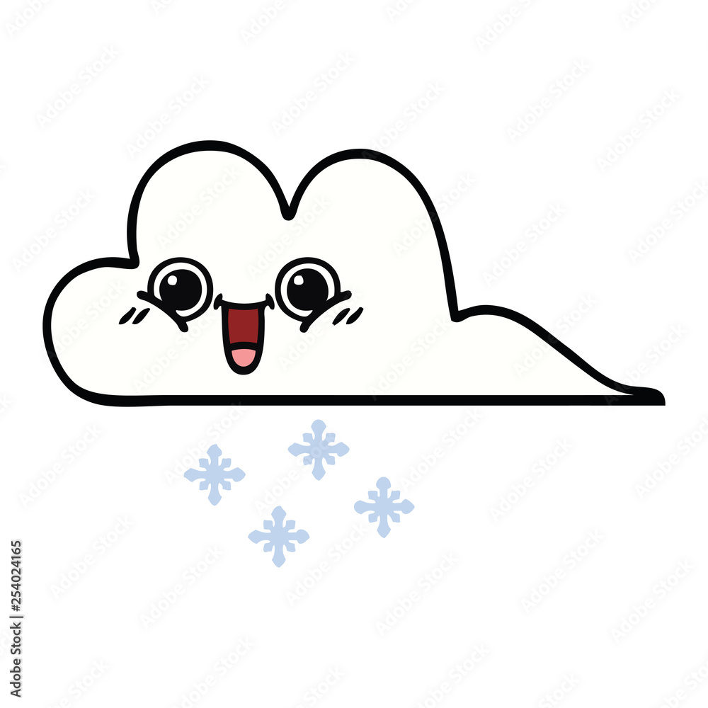 cute cartoon snow cloud cute cartoon snow cloud