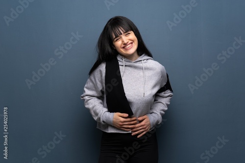 Young sport woman smiling a lot