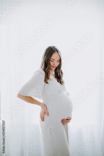 Pregnant Mother wearing Dress