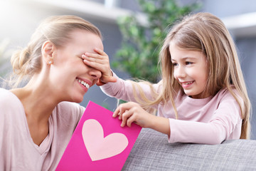 Mum and daughter celebrating mother's day
