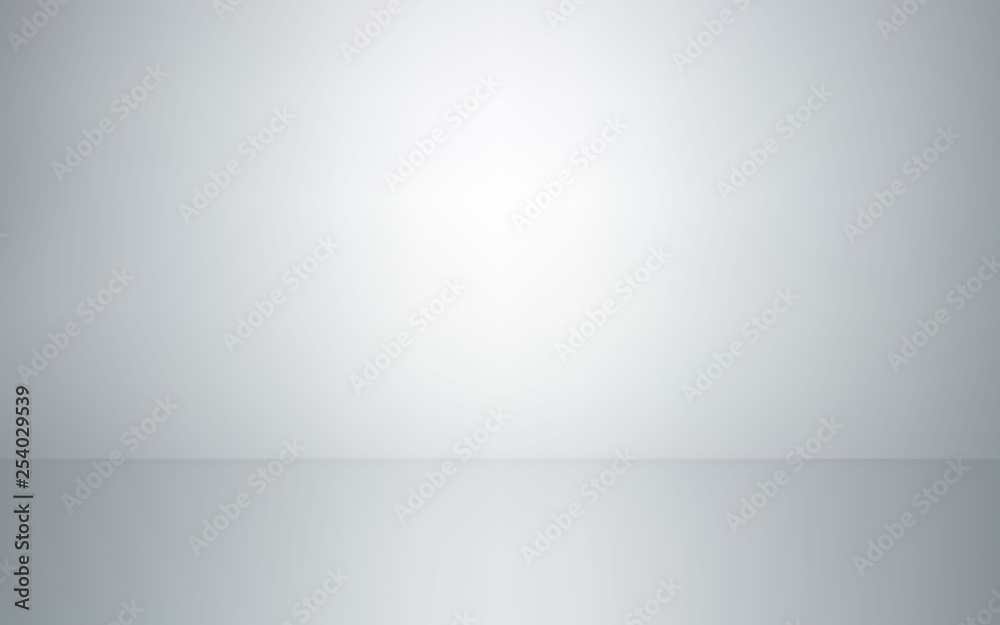Empty studio room interior. White wall and floor background. Clean workshop for photography or presentation. Vector illustration Empty studio room interior. White wall and floor background. Clean workshop for photography or presentation. Vector illustration