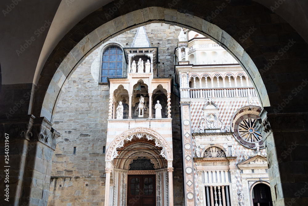 view Basilica from arch of Palazzo della Ragione