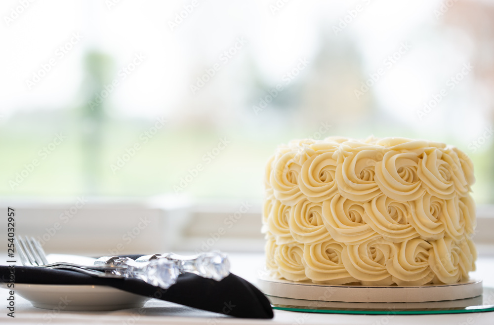 A close up image of a wedding cake A close up image of a wedding cake