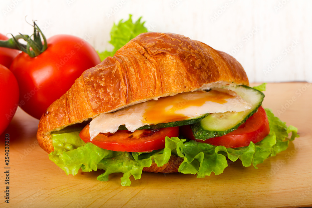Croissant with chicken Croissant with chicken