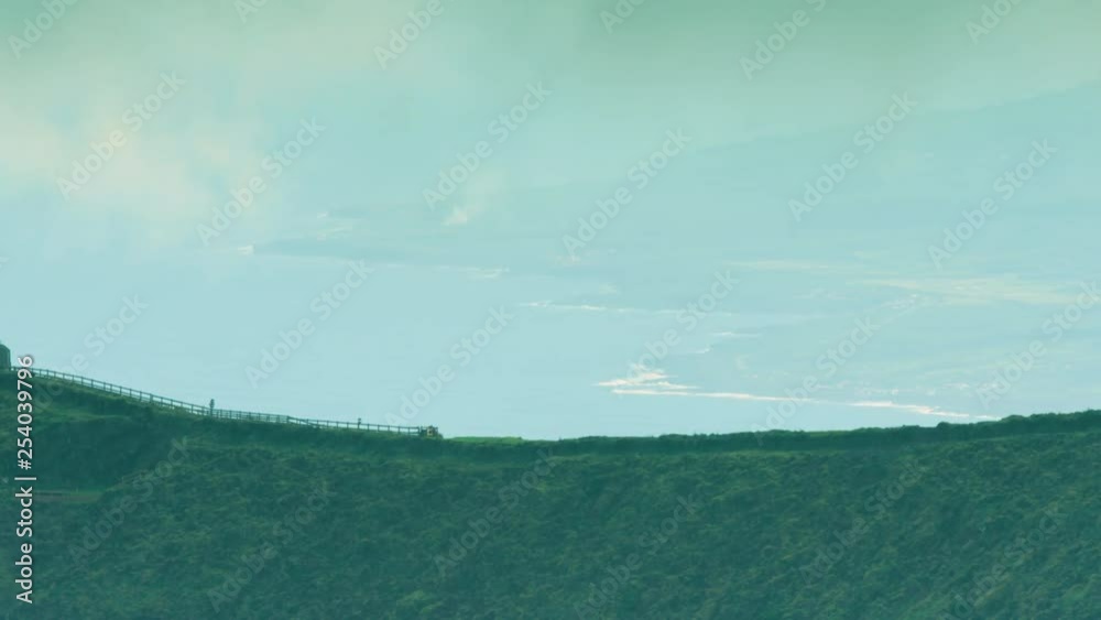 The rim of the Caldeira volcano with Pico in the background The rim of the Caldeira volcano with Pico in the background