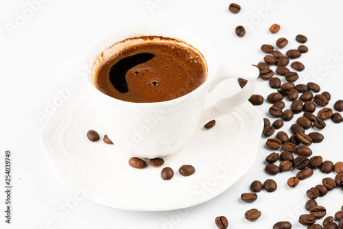 coffee and coffee beans 