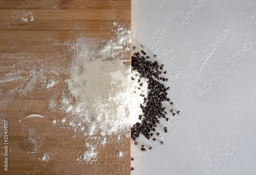 Bild auf Leinwand farina e cioccolato