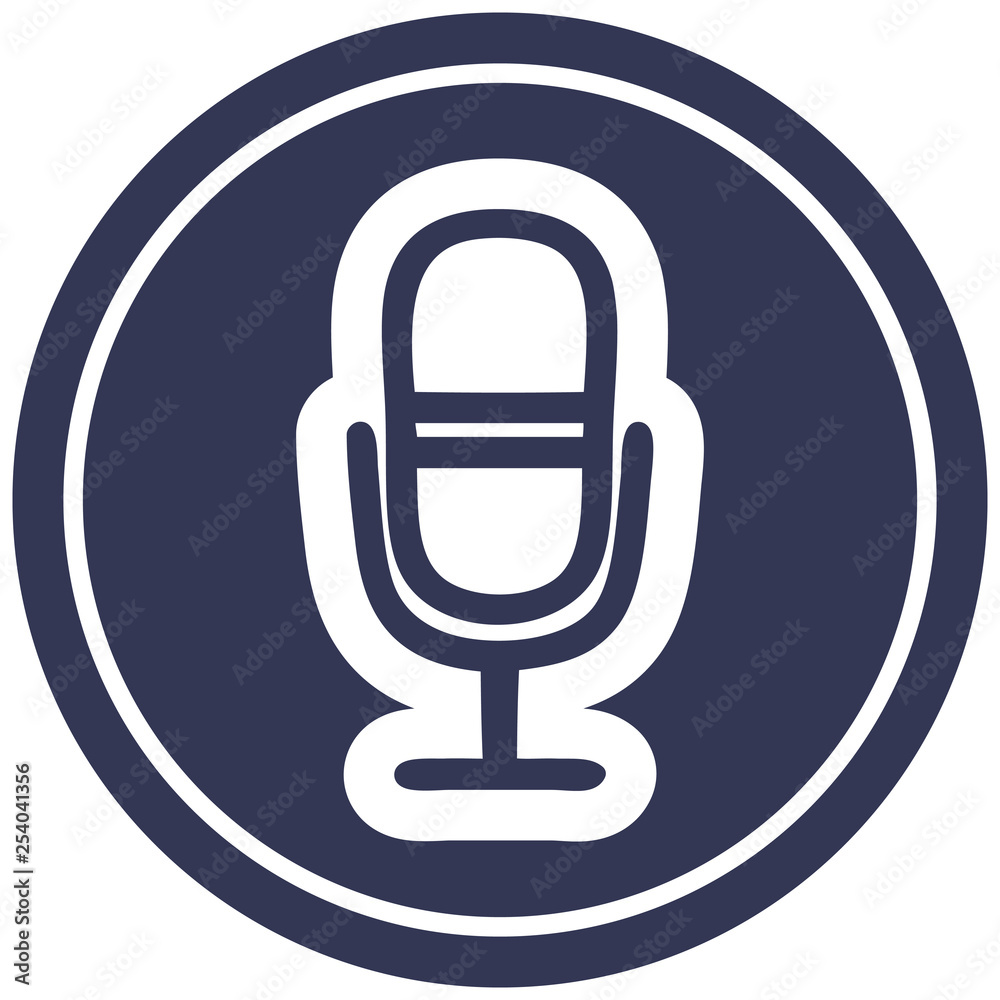 microphone recording circular icon microphone recording circular icon