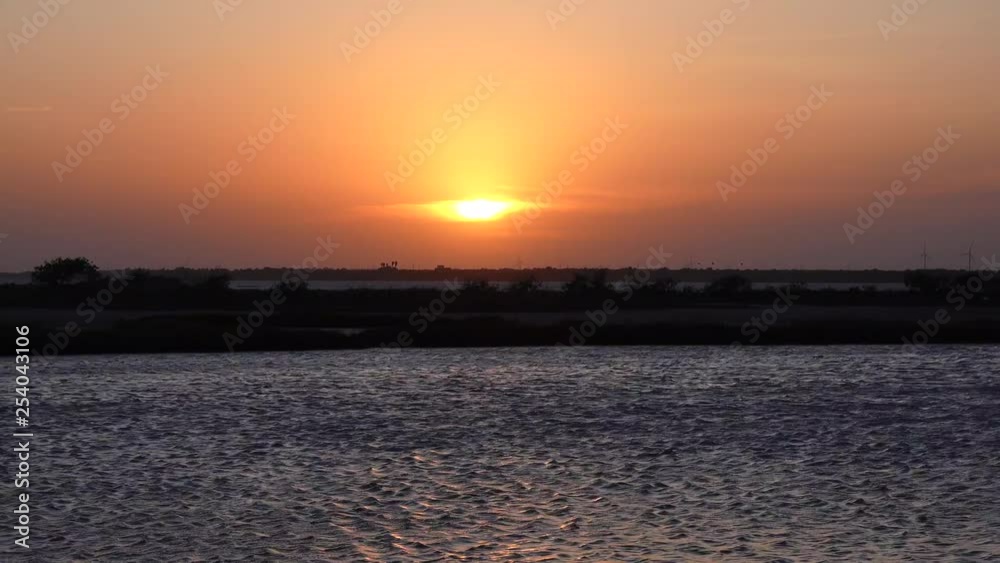 Time lapse sunset at a marshland in Texas. Time lapse sunset at a marshland in Texas.