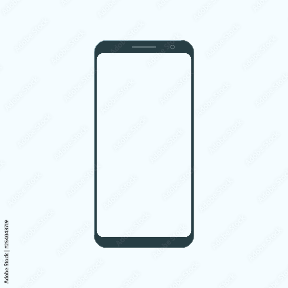 Icon of a modern mobile phone in the style of flat. Icon of a modern mobile phone in the style of flat.