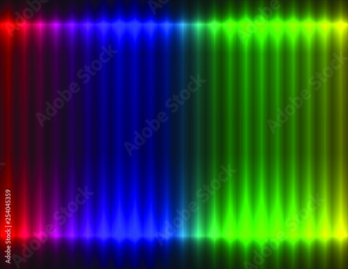 Rainbow multicolored linear background, side light effect