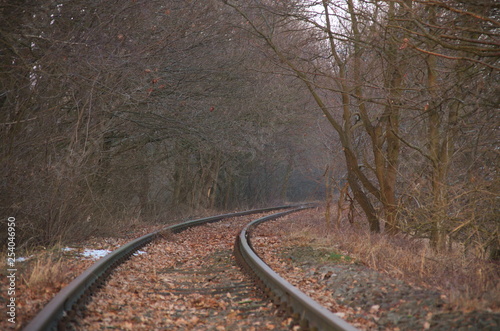 Verlassene Gleise  auf dem Land