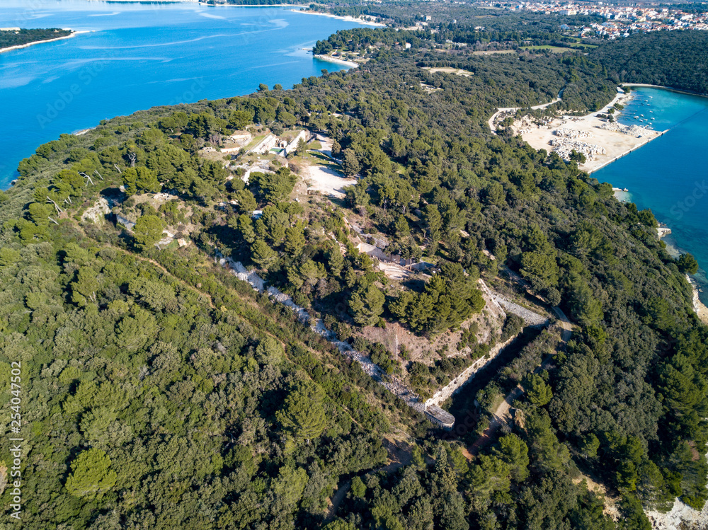 Fort Punta Christo (tvrđava) was built at the end of the 19th century by the Austro-Hungarian Monarchy to defend City of Pula (Istria, Croatia)