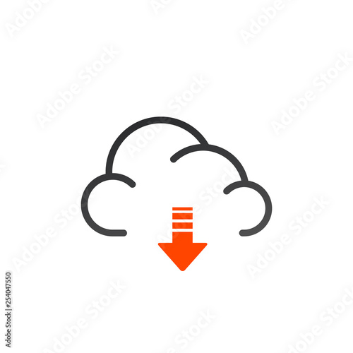 Download cloud outline icon...