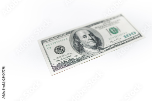 US dollars banknotes texture. Money of american hundred dollar bills.