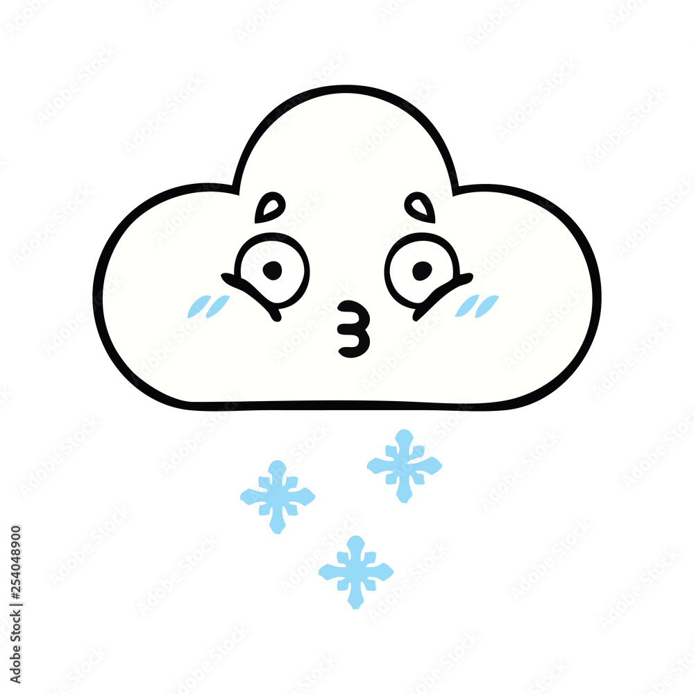 cute cartoon snow cloud cute cartoon snow cloud