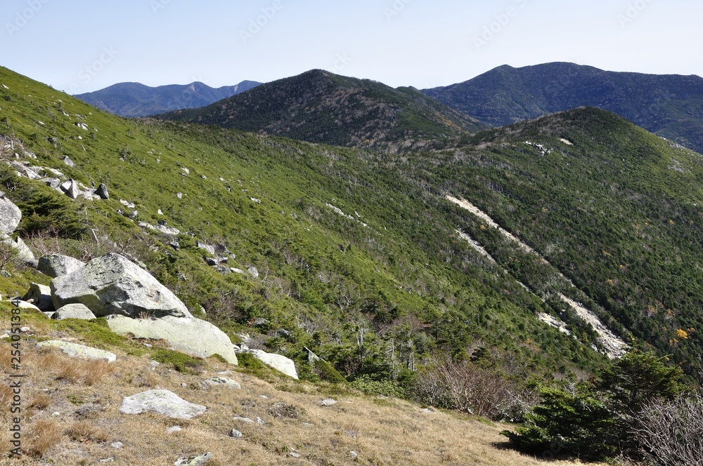 奥秩父山塊の山並み 奥秩父山塊の山並み