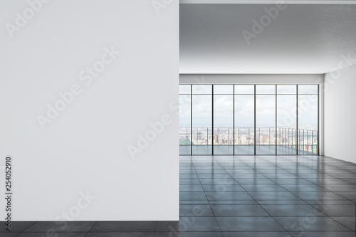 White interior with copyspace