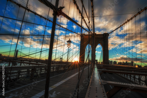 Brooklyn Bridge Sunrise New York City © Bokicbo