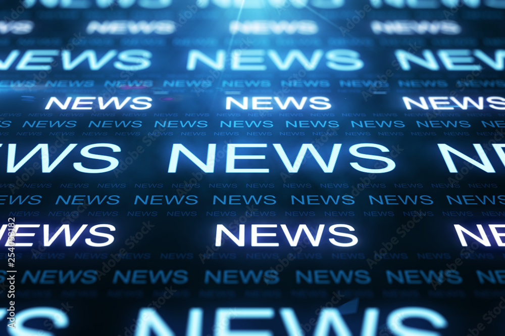 Obraz premium Media and content backdrop