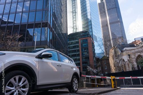 Modern cold abstract architectures skyscrapers