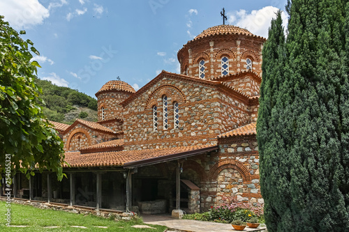 Medieval Building at Vodoca Monastery Saint Leontius near town of Strumica, Republic of North Macedonia photo