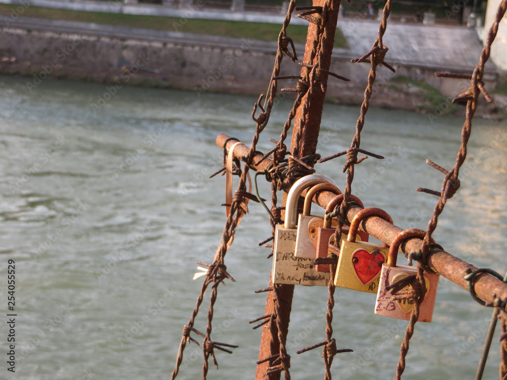 Naklejka premium Love Lock w Wenecji