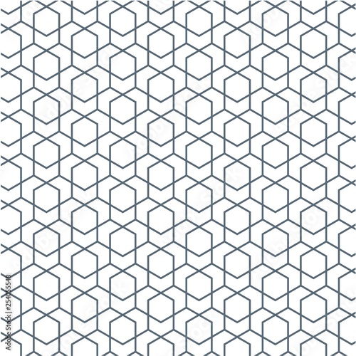 Seamless geometric hexagon pattern 