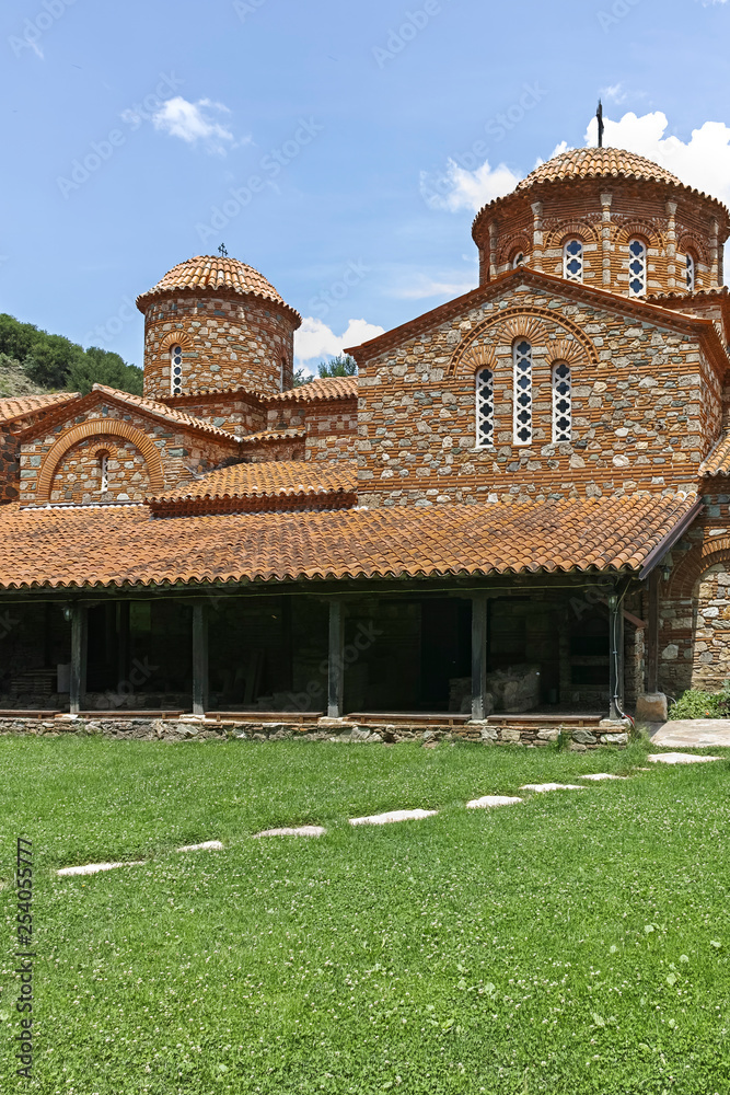Medieval Building at Vodoca Monastery Saint Leontius near town of Strumica, Republic of North Macedonia