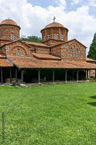 Medieval Building at Vodoca Monastery Saint Leontius near town of Strumica, Republic of North Macedonia photo