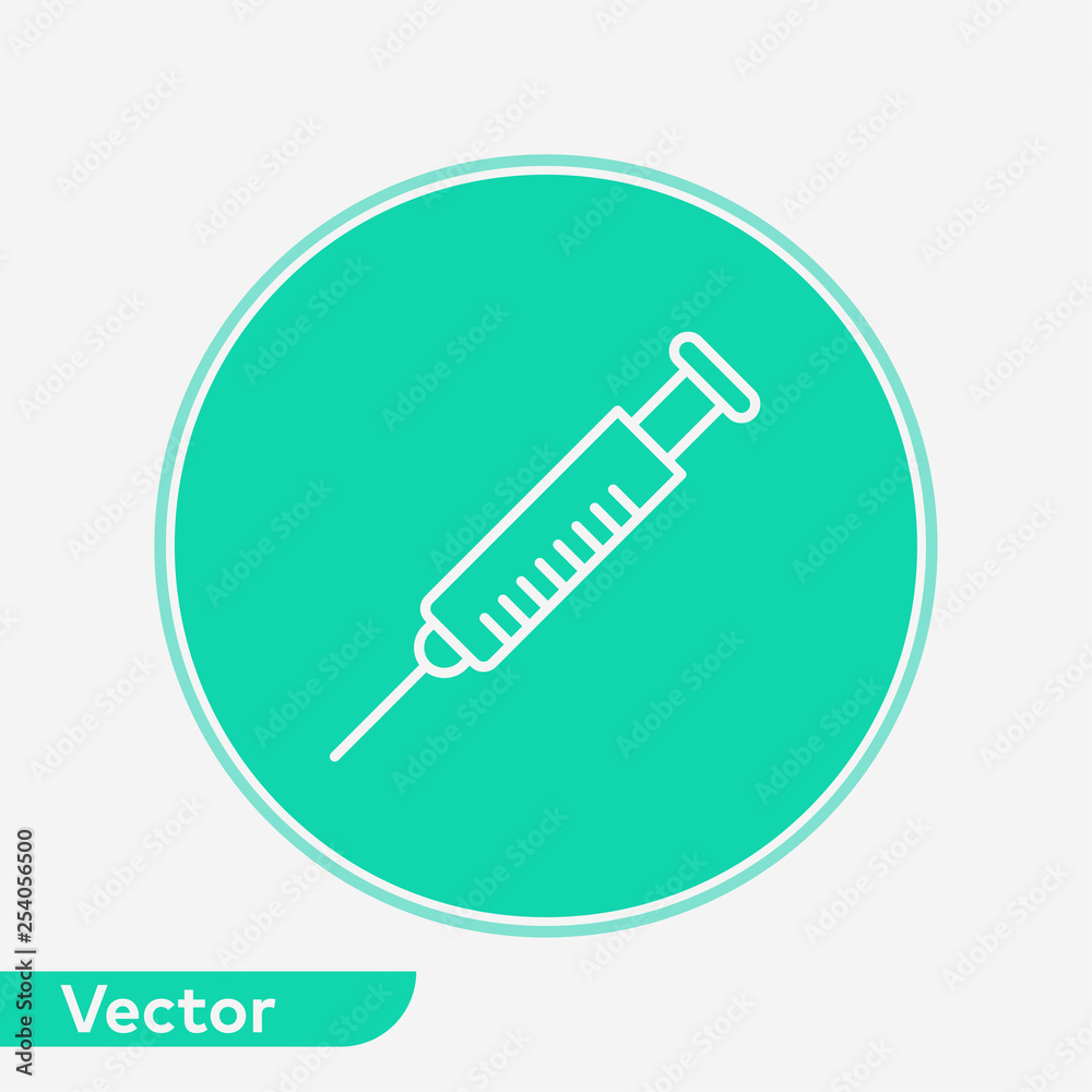 Syringe vector icon sign symbol Syringe vector icon sign symbol