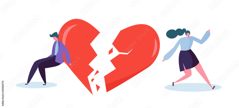 Broken Heart People Lover Concept