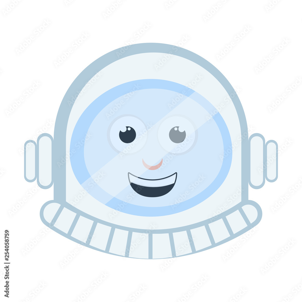 Isolated astronaut cartoon avatar. Vector illustration design Isolated astronaut cartoon avatar. Vector illustration design