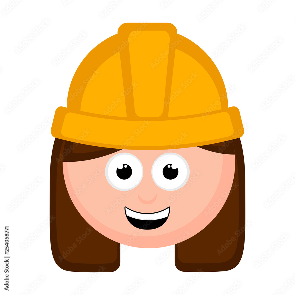 Isolated engineer avatar cartoon . Vector illustration design Isolated engineer avatar cartoon . Vector illustration design