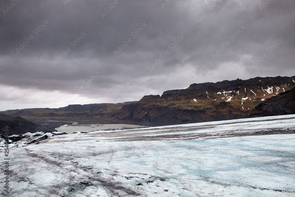 The shrinking glacier in Iceland The shrinking glacier in Iceland